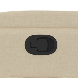Poltrona Reclinabile in Tessuto Crema 372450