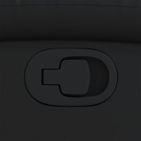 Poltrona reclinabile nera in similpelle 372465