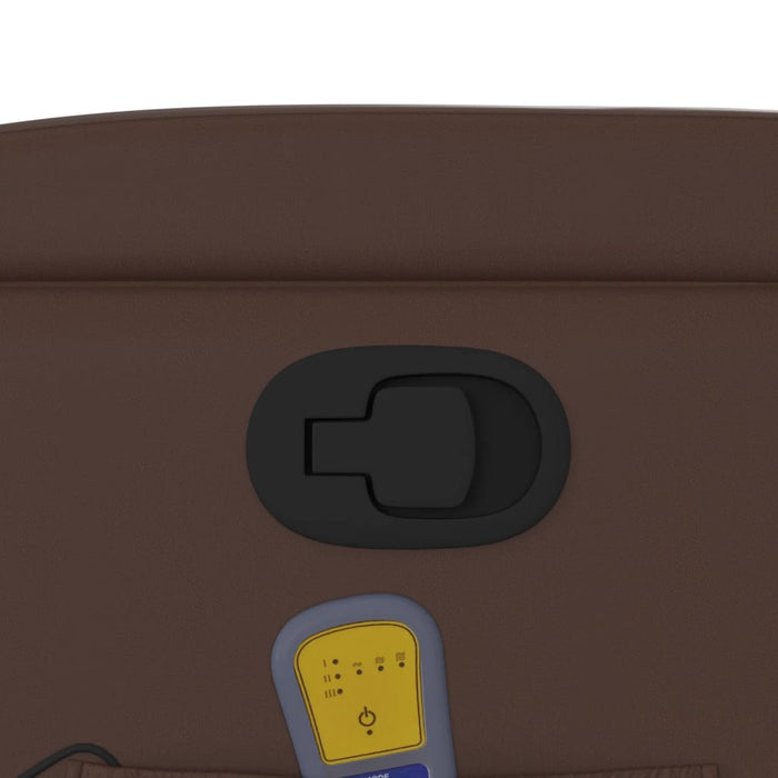 Poltrona Massaggiante Reclinabile marrone in Similpelle 372474