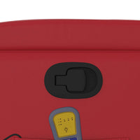 Poltrona Massaggiante Reclinabile Rossa in Similpelle