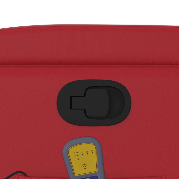 Poltrona Massaggiante Reclinabile Rossa in Similpelle