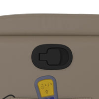 Poltrona Massaggiante Reclinabile cappuccino in Similpelle 372478