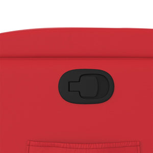 Poltrona Reclinabile Rossa in Similpelle