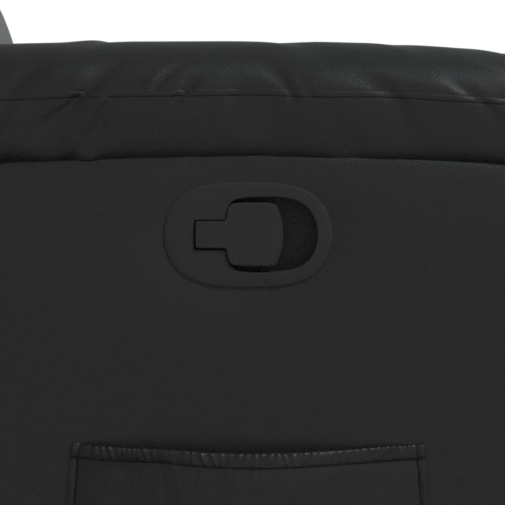 Poltrona Reclinabile Nera in Similpelle 373434