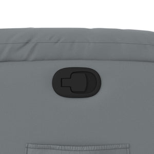 Poltrona Reclinabile Grigia in Similpelle 373437