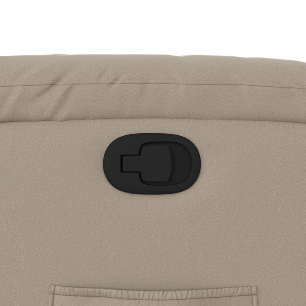 Poltrona Reclinabile Cappuccino in Similpelle 373440