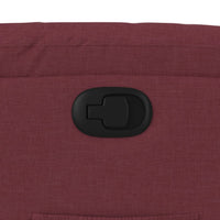 Poltrona Reclinabile in Tessuto Rosso Vino 373465