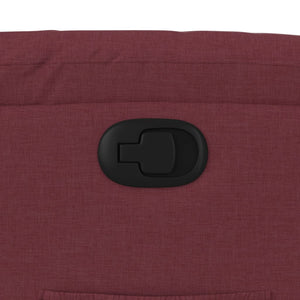 Poltrona Reclinabile in Tessuto Rosso Vino 373465