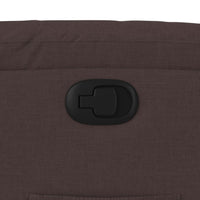 Poltrona Reclinabile Marrone Scuro in Tessuto 373467