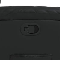 vidaXL Poltrona Reclinabile Nera in Similpelle