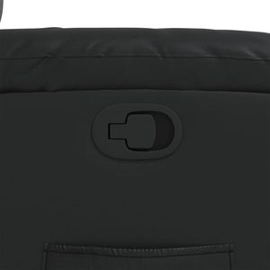 vidaXL Poltrona Reclinabile Nera in Similpelle