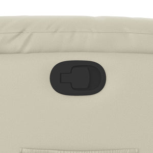 Poltrona Reclinabile Crema in Similpelle 373487