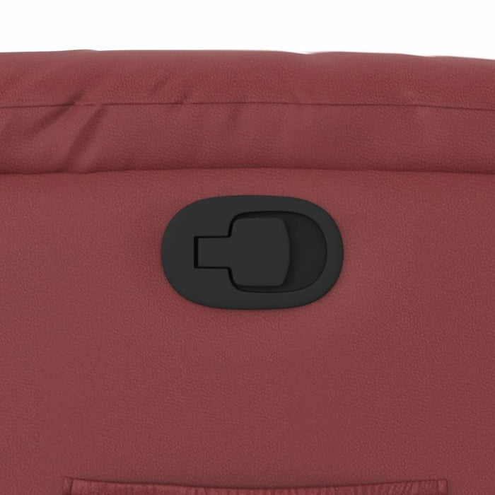 Poltrona Reclinabile Rosso Vino in Similpelle 373490
