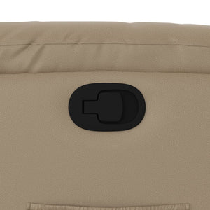 Poltrona Reclinabile Cappuccino in Similpelle