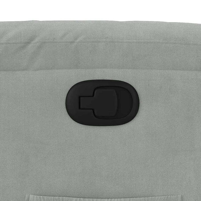 Poltrona Reclinabile Grigio Chiaro in Velluto 373500