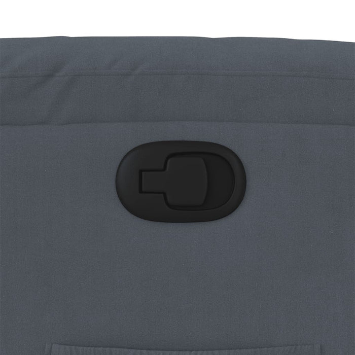 Poltrona Reclinabile Grigio Scuro in Velluto 373501
