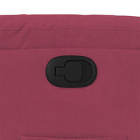 Poltrona Reclinabile Rosso Vino in Velluto 373505