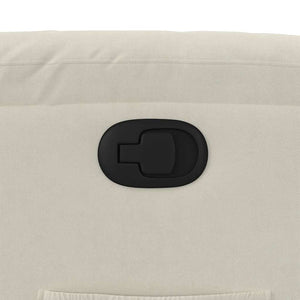 Poltrona Reclinabile Crema in Velluto 373509