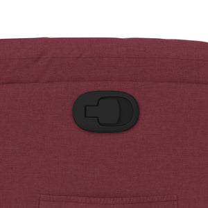 Poltrona Reclinabile in Tessuto Rosso Vino 373539