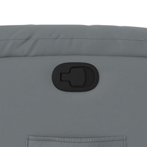 Poltrona Reclinabile Grigia in Similpelle 373563