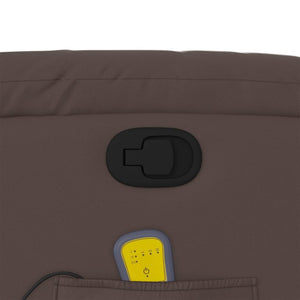 Poltrona Massaggiante Reclinabile marrone in Similpelle 373569