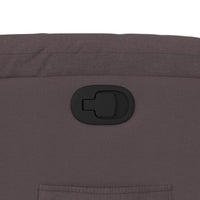 Poltrona Reclinabile Marrone Scuro in Tessuto 373579