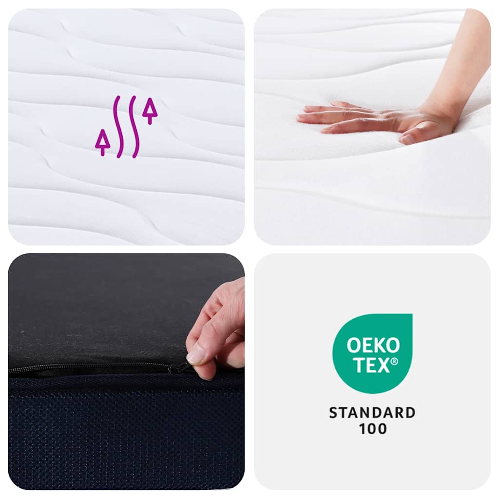 Materasso Molle Insacchettate Medio Rigido 160x200cm Super King 3206422