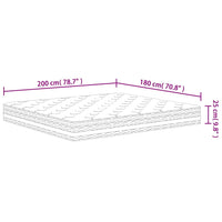 Materasso a Molle Insacchettate Medio 180x200 cm 3206448