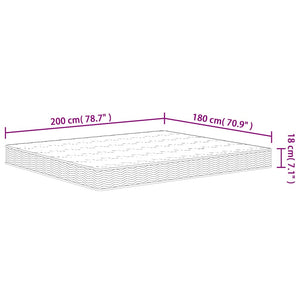 Materasso a Molle Bonnel Medio 180x200 cm 3206407