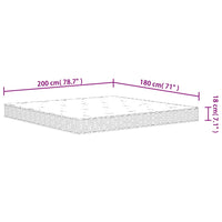 Materasso a Molle Bonnel Medio 180x200 cm 3206414