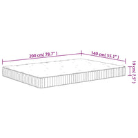 Materasso a Molle Insacchettate Medio 140x200 cm