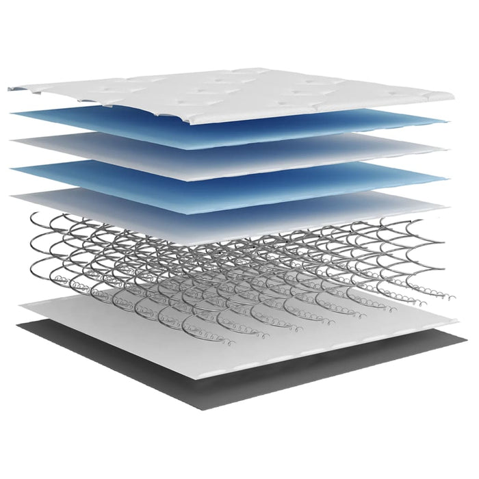 Materasso a Molle Insacchettate Medio Rigido 100x200 cm 372828