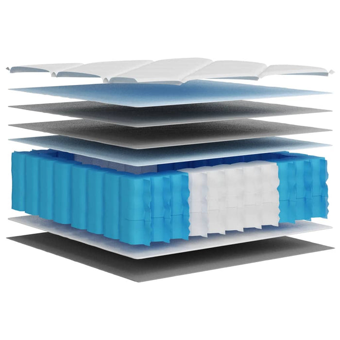 Materasso Molle Insacchettate Medio Rigido 90x190cm Single Size 372837