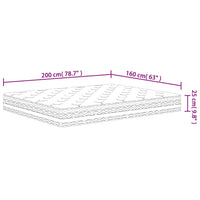 Materasso a Molle Insacchettate Medio 160x200 cm 372922