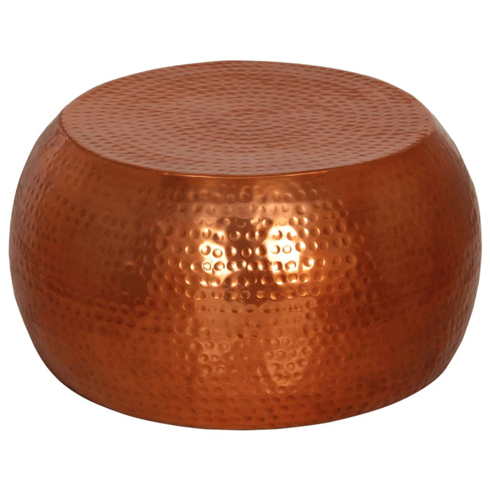 Tavolino da Salotto in Ottone Ø55x28 cm in Alluminio