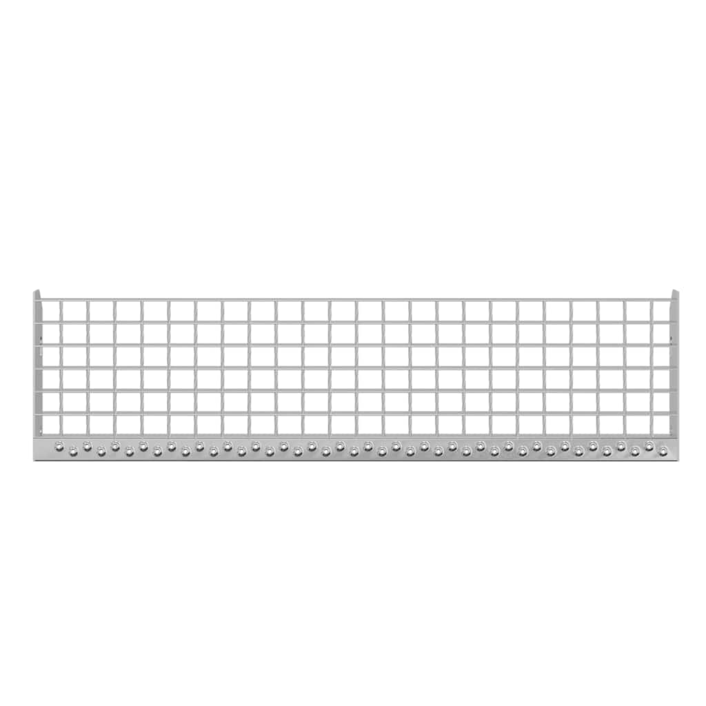 Gradino in Griglia 90x24x7 cm Acciaio Zincato 155680