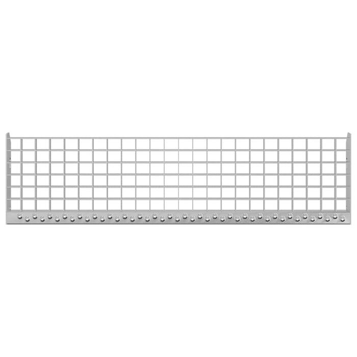 Gradino in Griglia 90x24x7 cm Acciaio Zincato 155685
