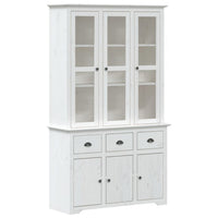 Credenza BODO 115,5x43x200,5 cm Legno Massello di Pino Biancocod mxl 78127