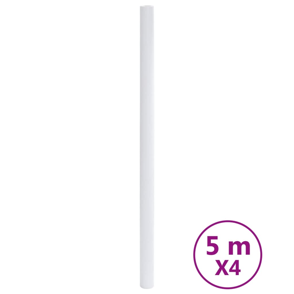 Adesivi per Mobili Autoadesivi Bianco Opaco 90x500 cm in PVC 3206481