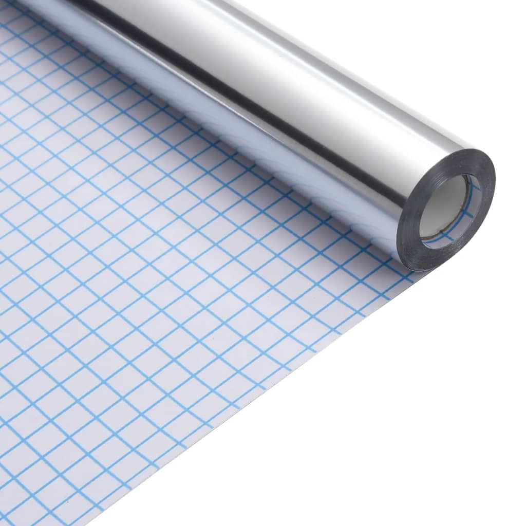 Adesivi per Mobili Autoadesivi Argento 90x500 cm in PET 3206490