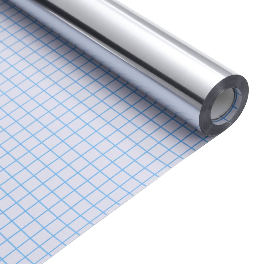 Adesivi per Mobili Autoadesivi Argento 90x500 cm in PET 3206491