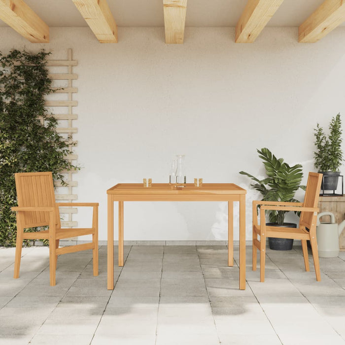 Set da Pranzo per Giardino 3 pz in Legno Massello di Teakcod mxl 69715