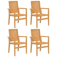 Set da Pranzo per Giardino 5 pz in Legno Massello di Teak 3157915