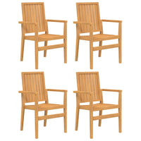 Set da Pranzo per Giardino 5 pz in Legno Massello di Teak 3157919