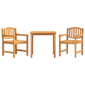 Set da Pranzo per Giardino 3 pz in Legno Massello di Teak 3157923