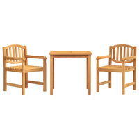 Set da Pranzo per Giardino 3 pz in Legno Massello di Teak 3157923