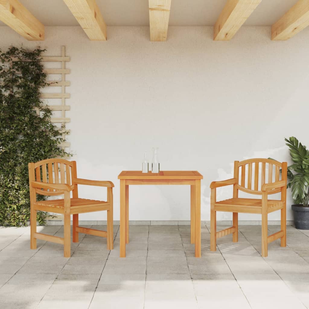 Set da Pranzo per Giardino 3 pz in Legno Massello di Teak 3157923