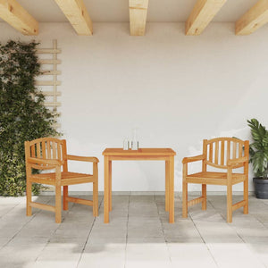 Set da Pranzo per Giardino 3 pz in Legno Massello di Teak 3157923