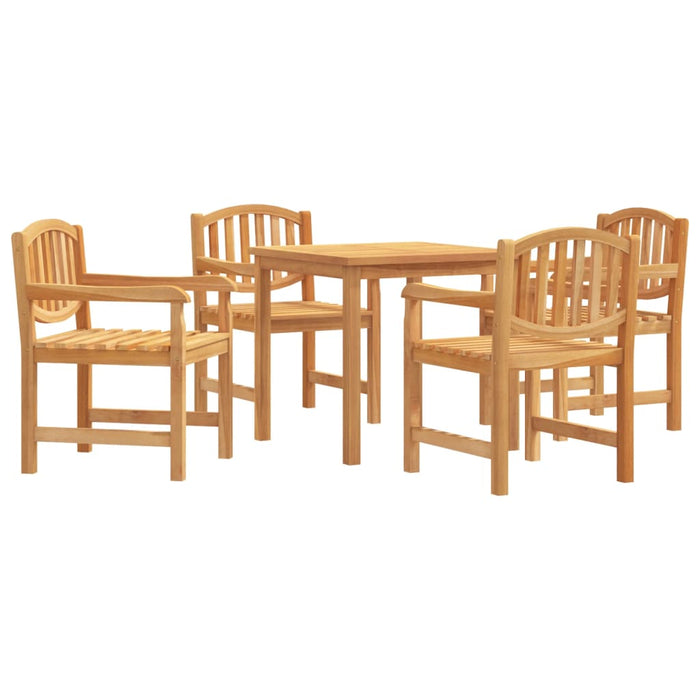 Set da Pranzo per Giardino 5 pz in Legno Massello di Teak 3157924