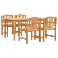 Set da Pranzo per Giardino 5 pz in Legno Massello di Teakcod mxl 117985